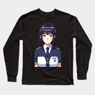 Anime Girl In Office Uniform 08 Long Sleeve T-Shirt